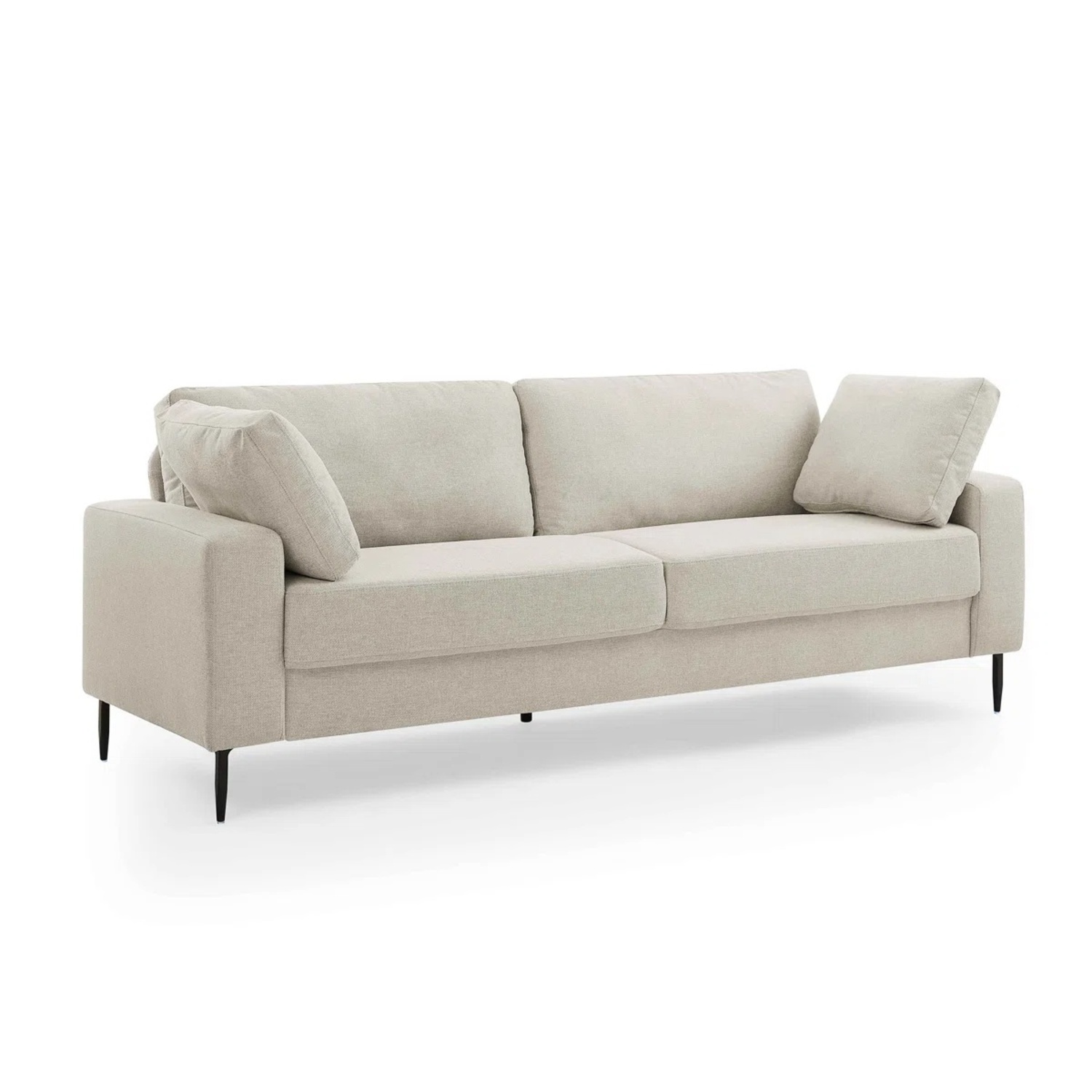 Wayfair Oatmeal Beige Colored Couch - image-4