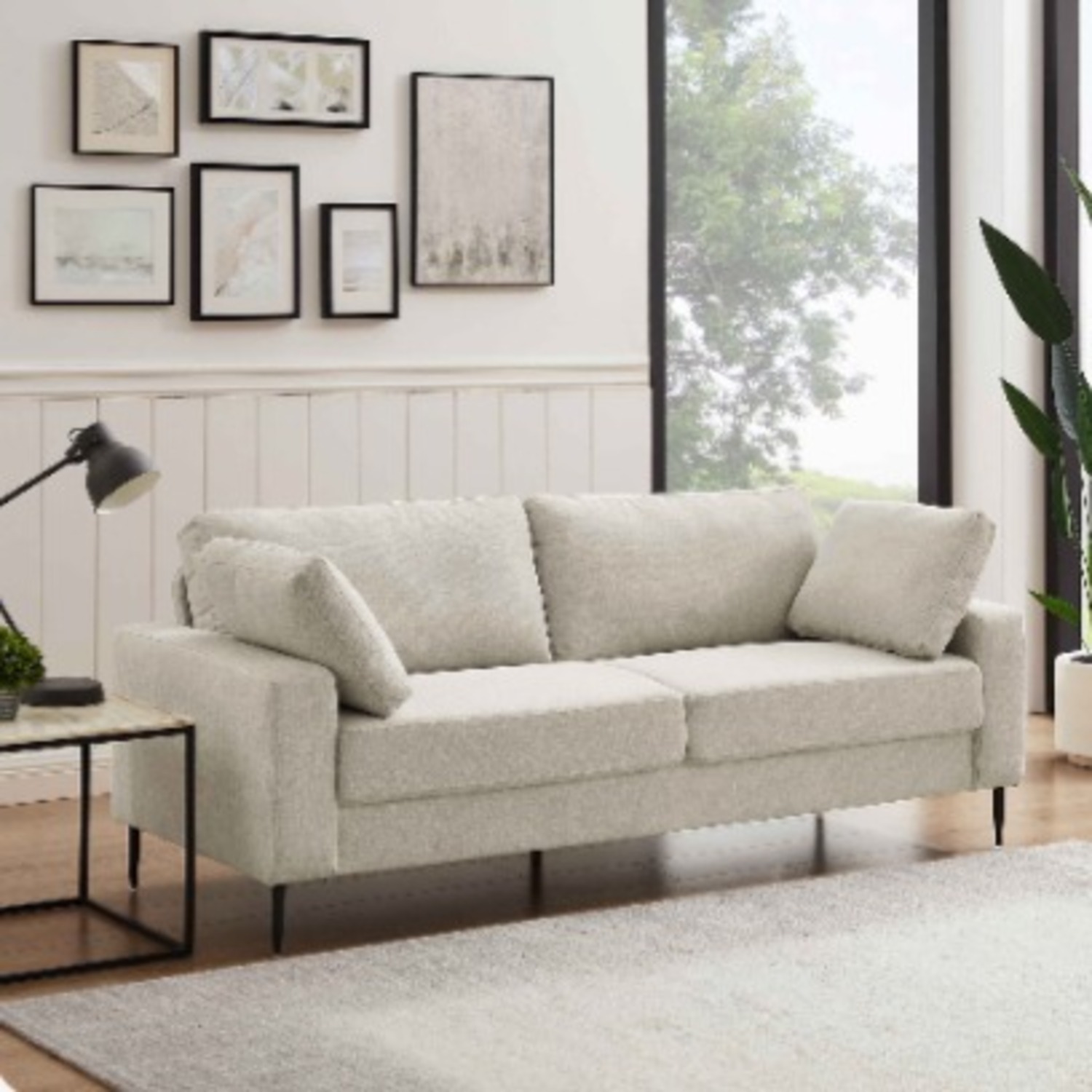 Wayfair Oatmeal Beige Colored Couch - image-2