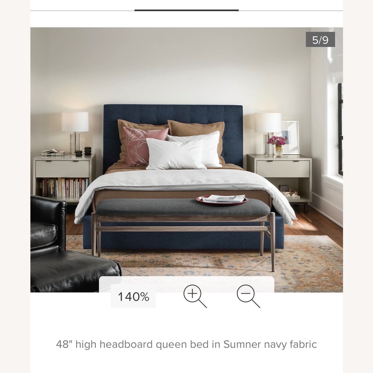  Room & Board Avery Custom Queen Bed  - image-3
