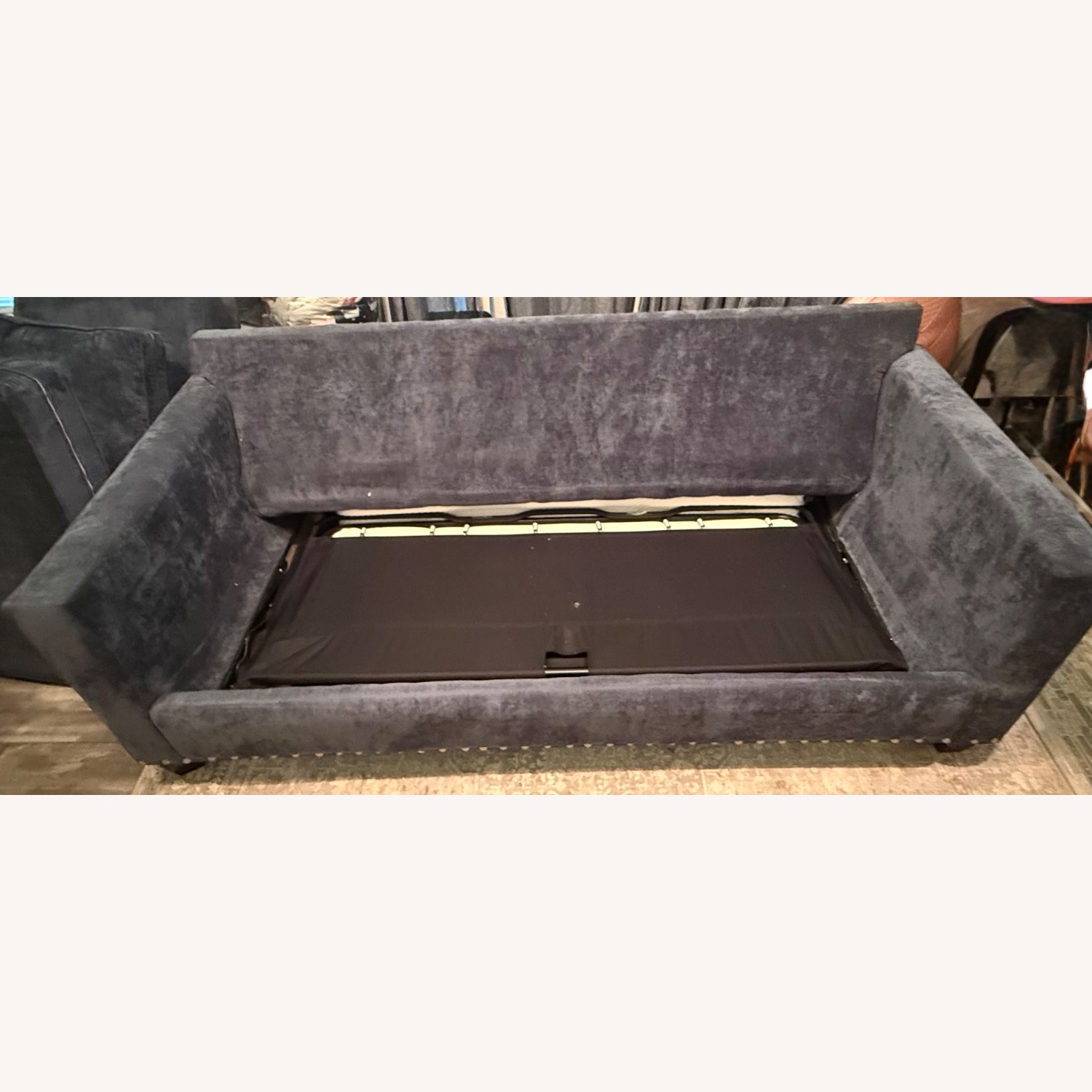Ashley Furniture Blue Fabric Altari Queen Sleeper Sofa - image-3