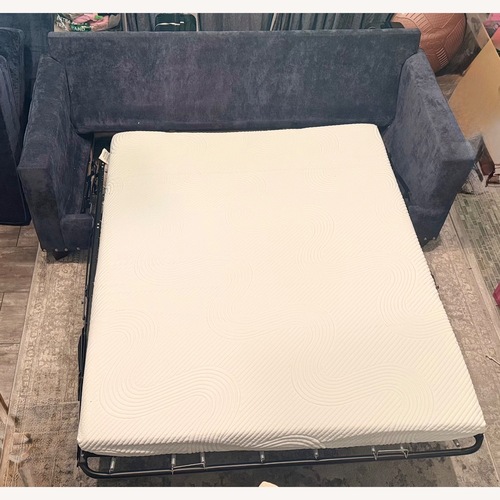 Used Ashley Furniture Blue Fabric Altari Queen Sleeper Sofa for sale on AptDeco