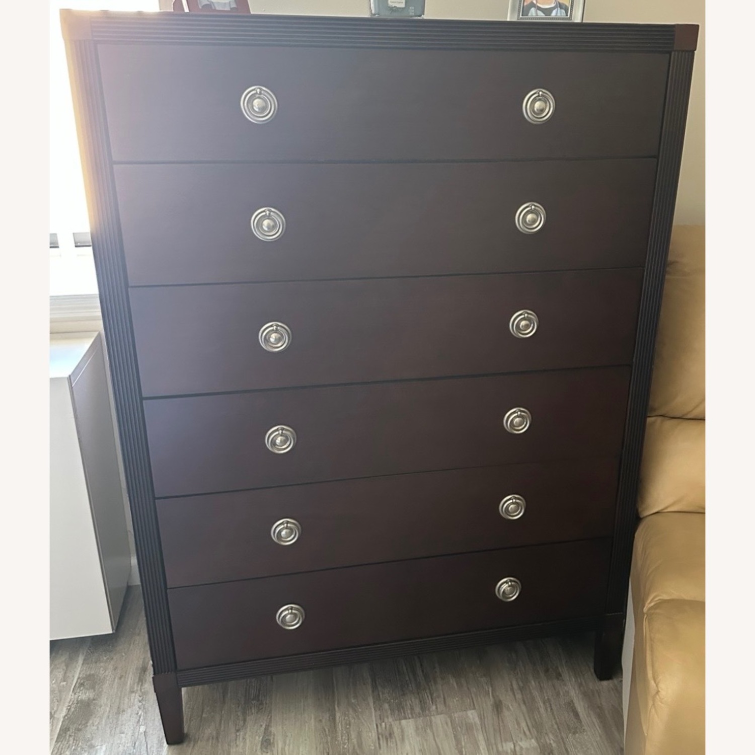 Bloomingdale's Dark Brown Wood Chest - image-2