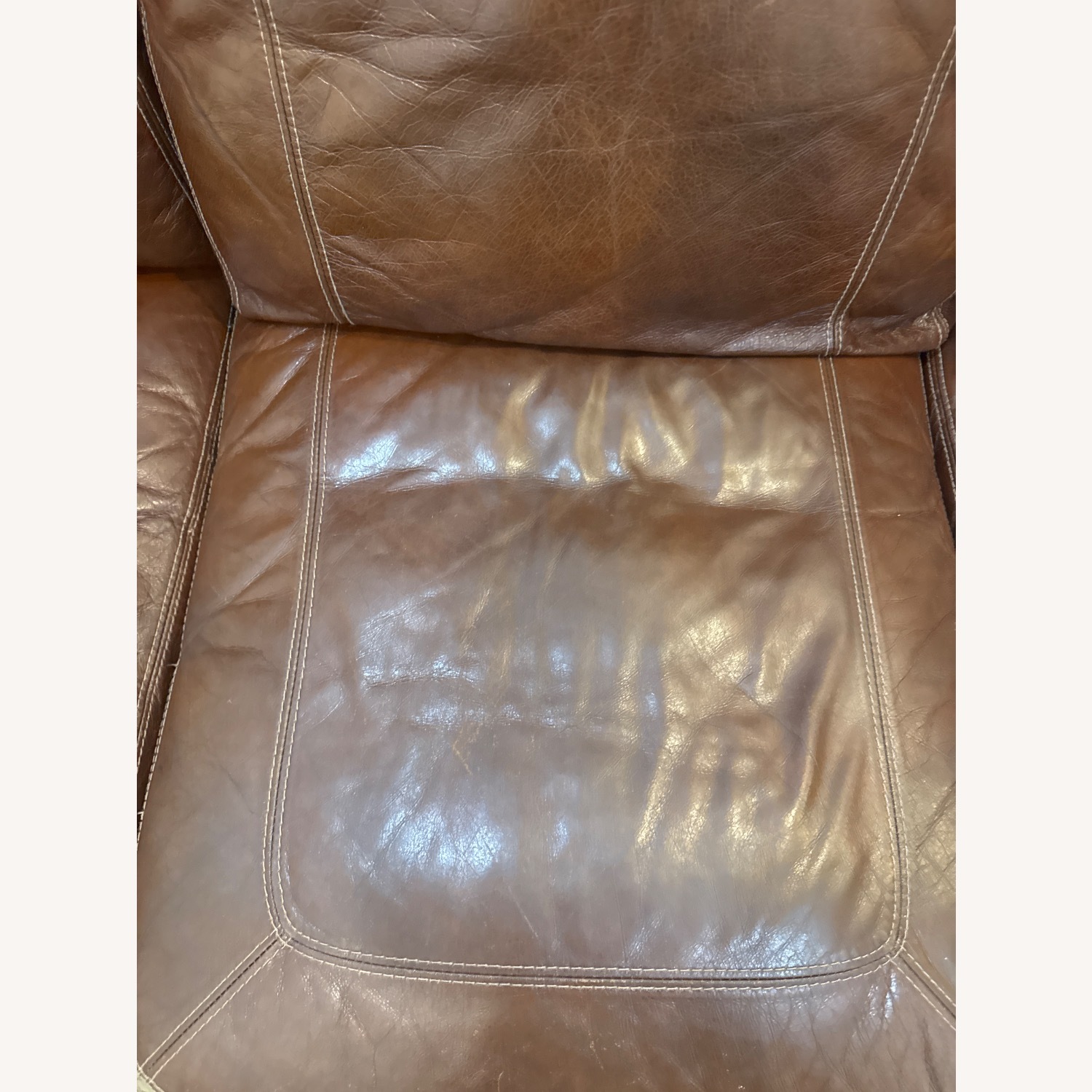Raymour & Flanigan Dark Brown 3+ Seater Sofa - image-4