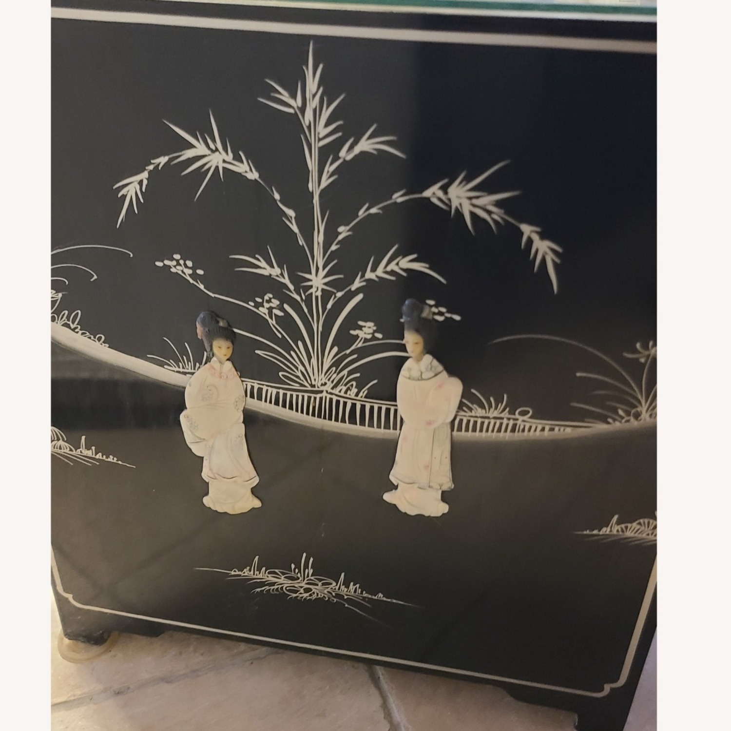 Oriental Asian Mother of Pearl End Table - image-5