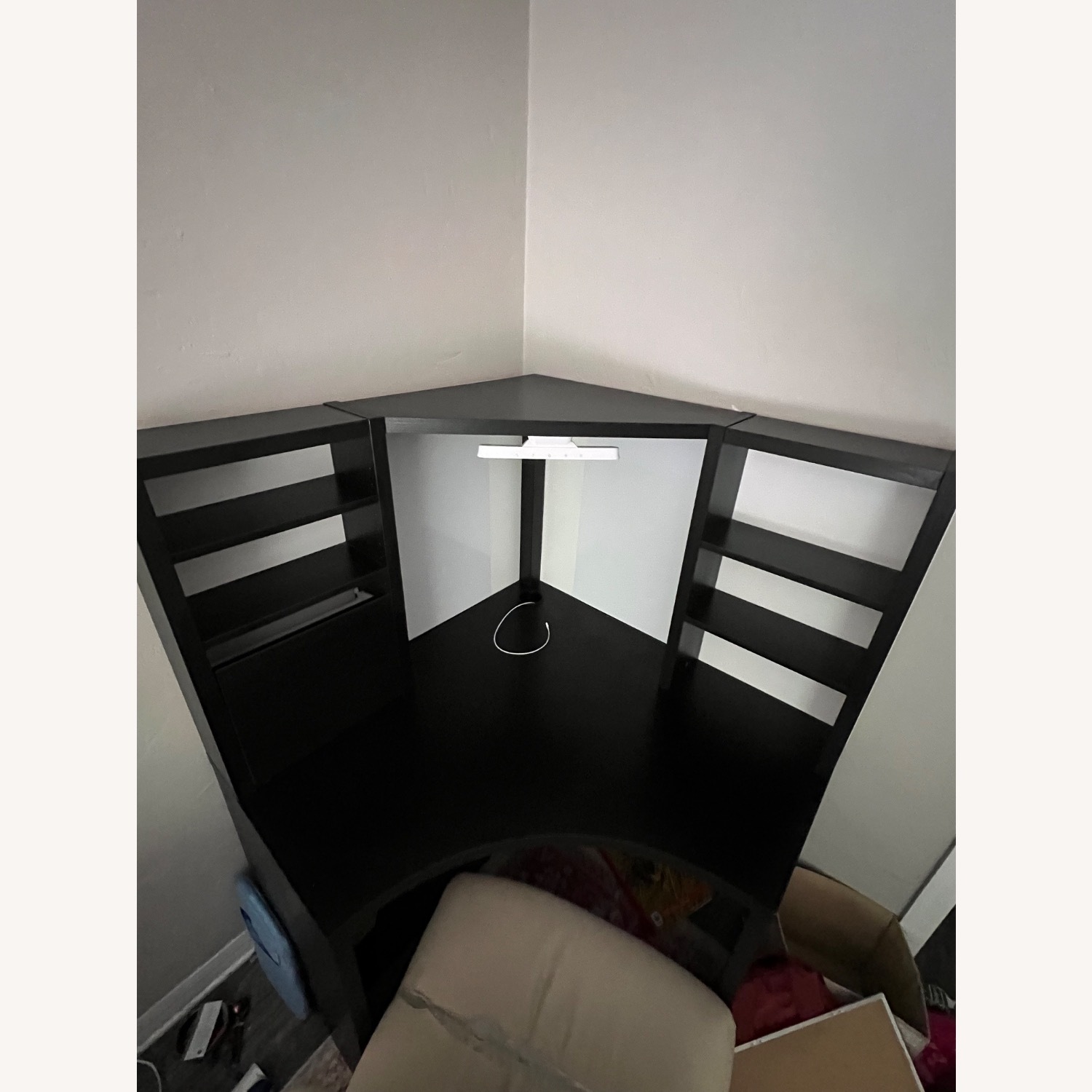 IKEA Dark Brown MICKE Corner Workstation - image-5