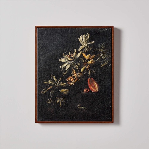 Used CB2 'Still Life with Passionflowers' Art 17x21" for sale on AptDeco
