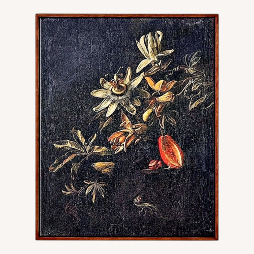Used CB2 'Still Life with Passionflowers' Art 17x21" for sale on AptDeco