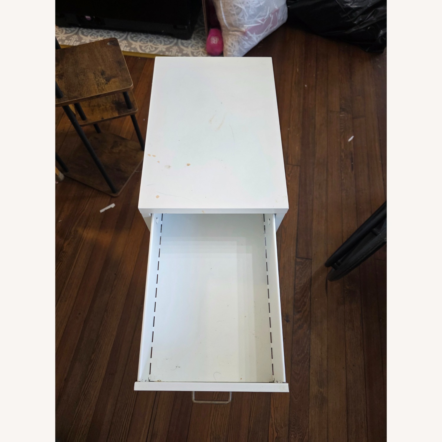 White Metal Storage Cabinet - image-4