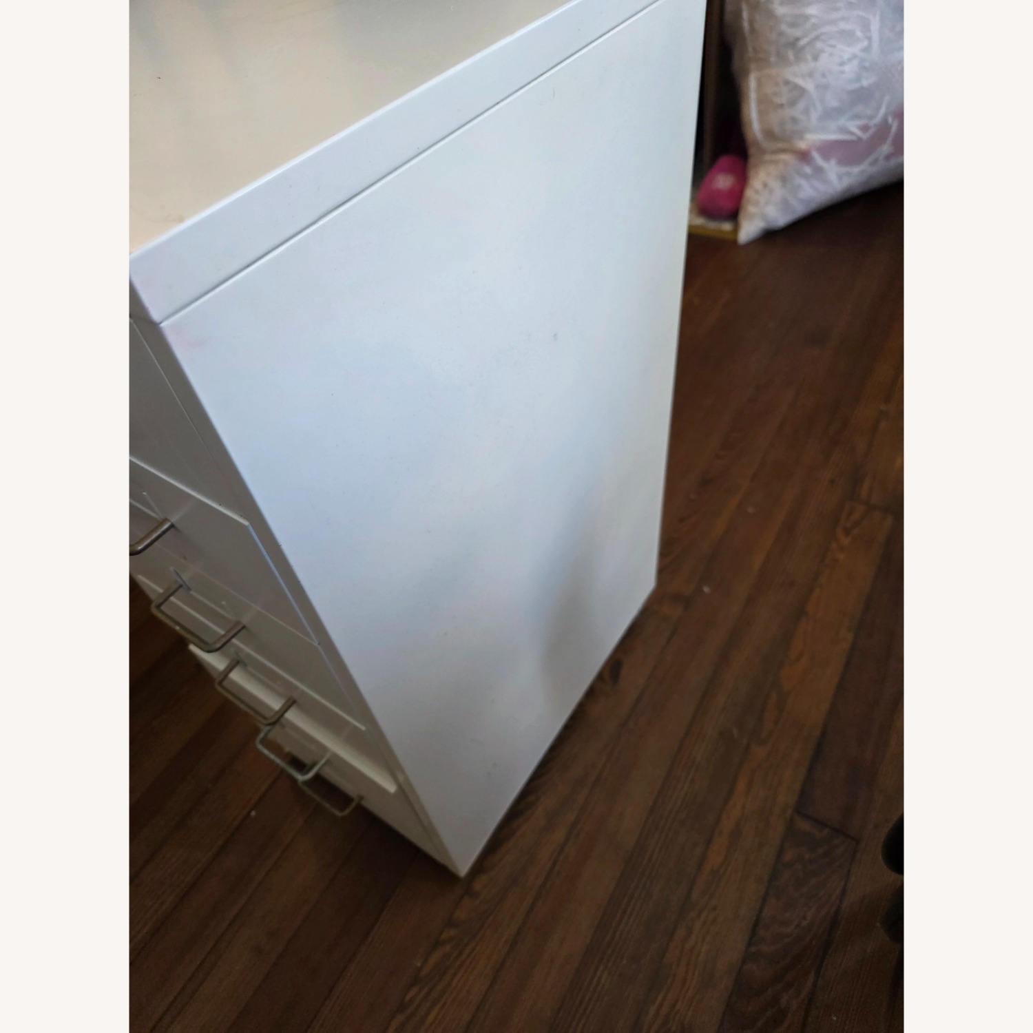 White Metal Storage Cabinet - image-3