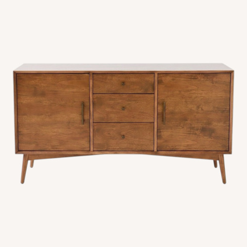 Used West Elm Mid-century Dark Brown Wood Media Storage for sale on AptDeco