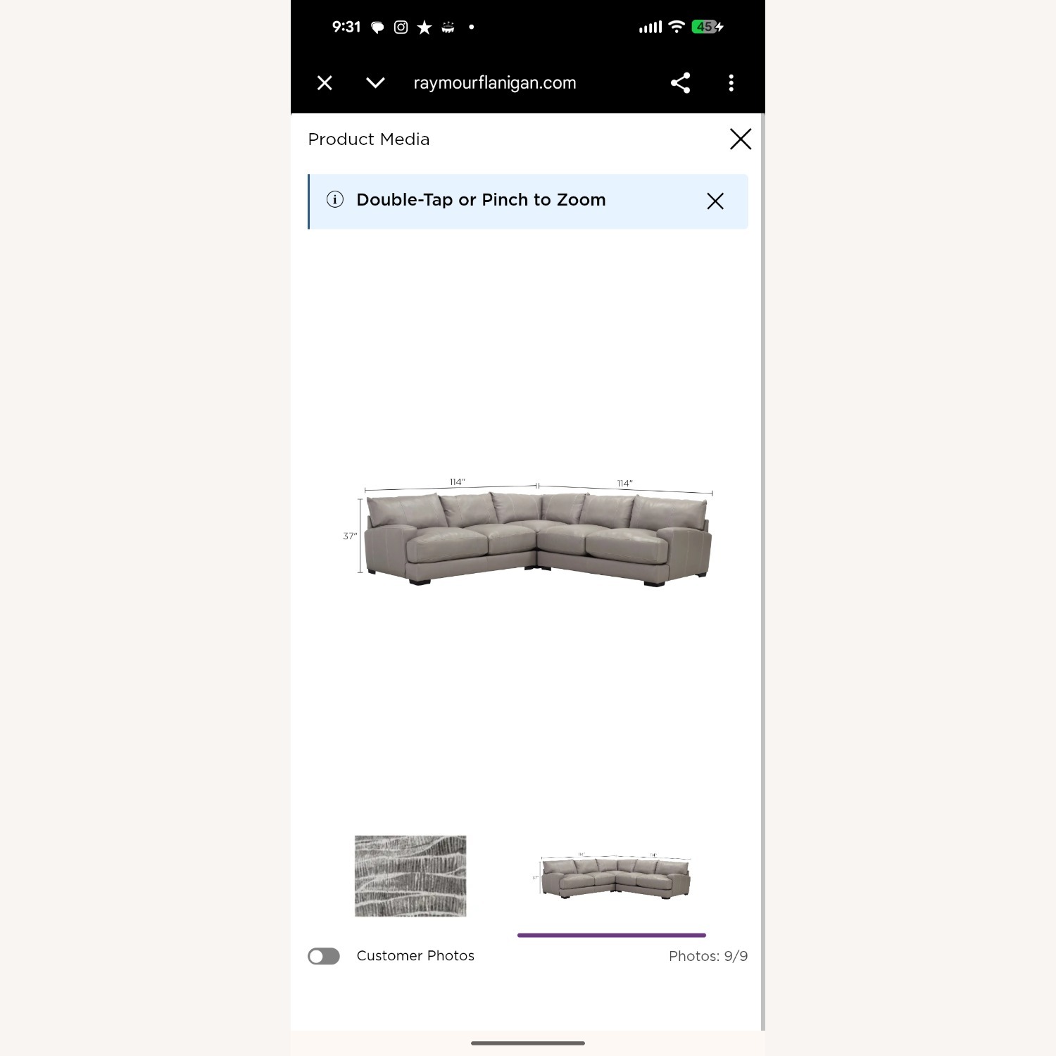 Myla Large 3 Piece Sectional Couch  - image-5