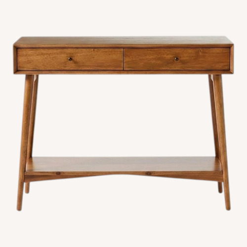 Used West Elm Mid-century Dark Brown Wood Sideboard for sale on AptDeco