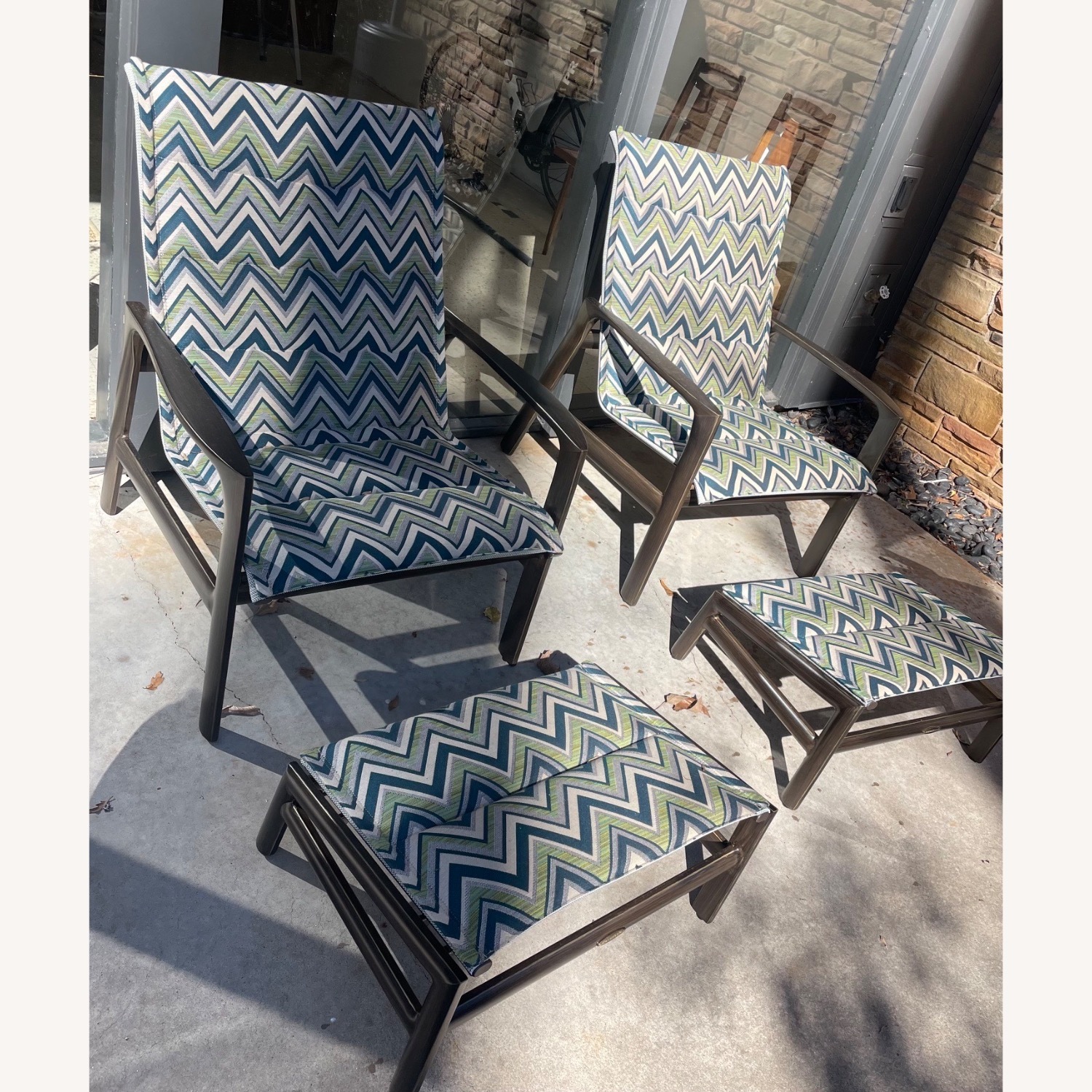 Castelle Berkeley Green Aluminum Patio Furniture - image-2