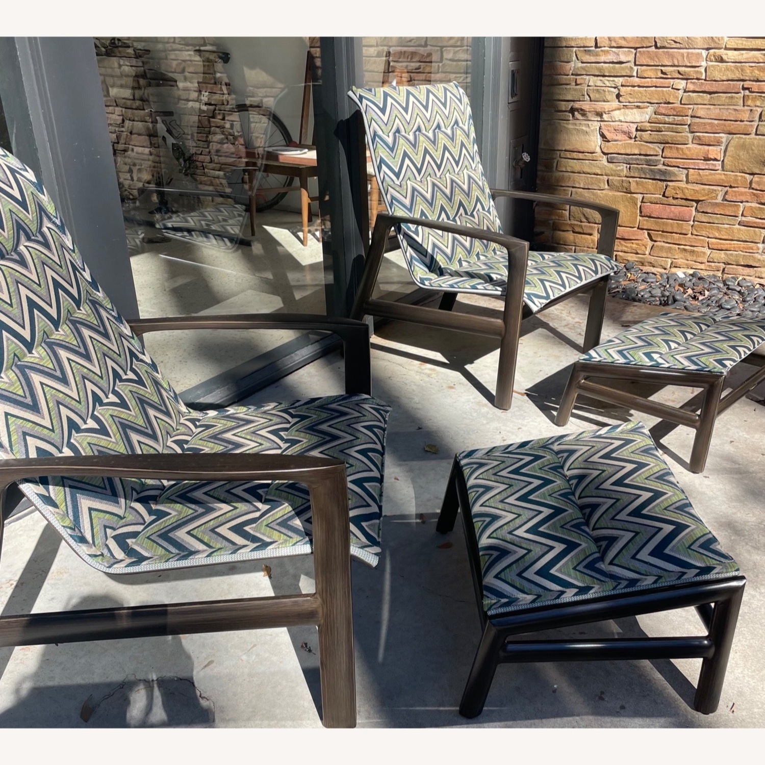 Castelle Berkeley Green Aluminum Patio Furniture - image-1