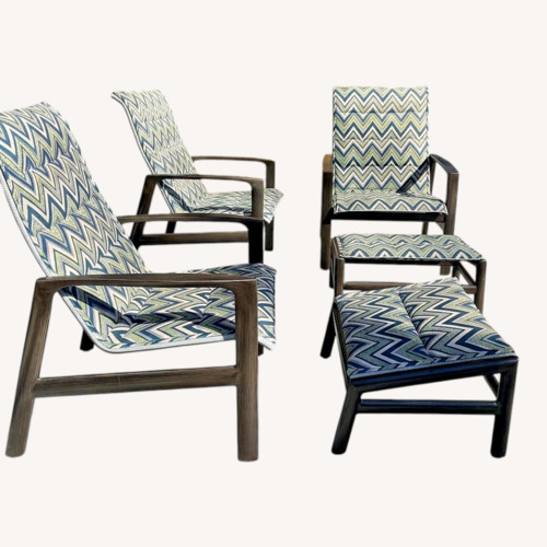 Used Castelle Berkeley Green Aluminum Patio Furniture for sale on AptDeco