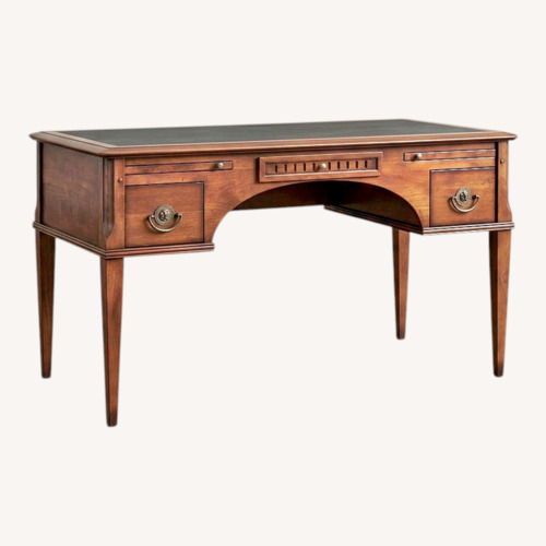 Used Vintage/Antique Dark Brown Wood Desk for sale on AptDeco