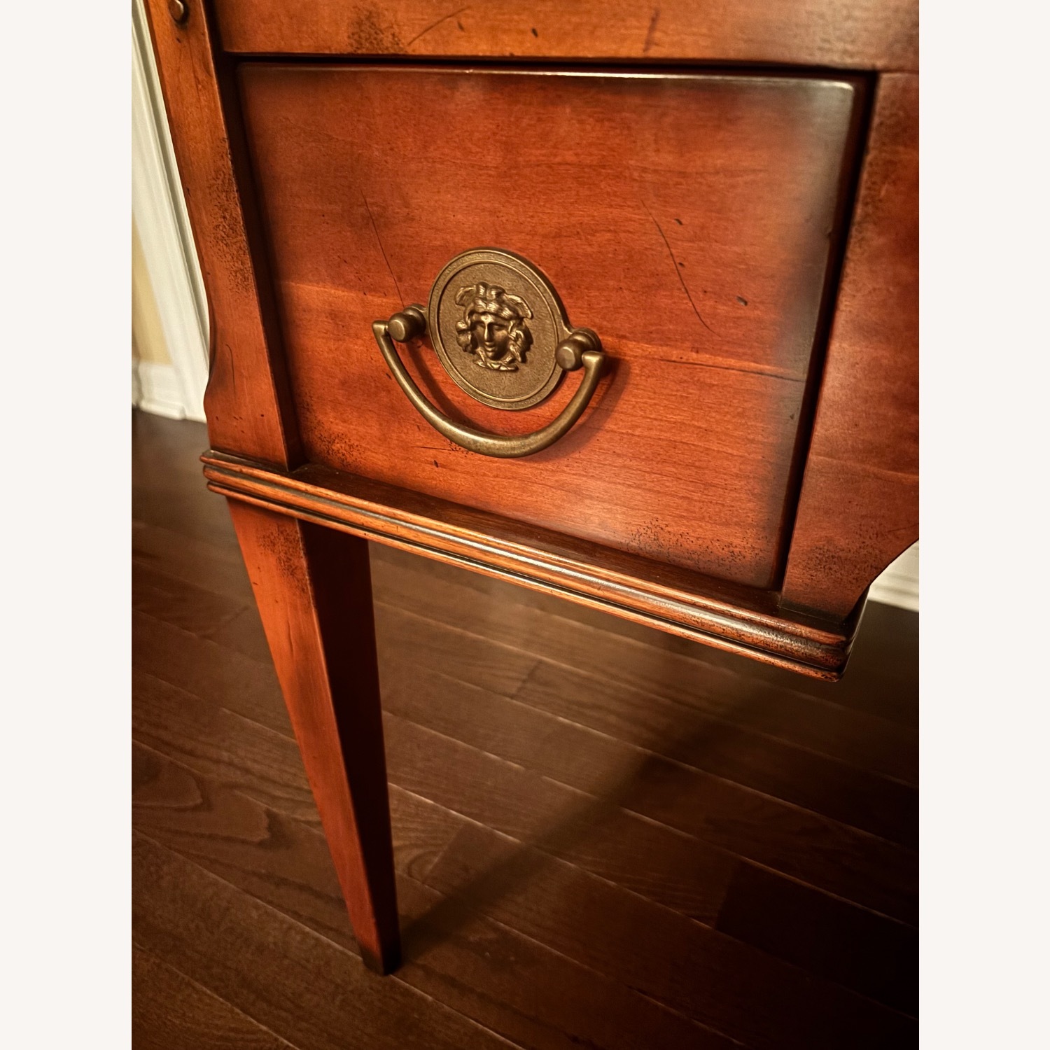 Vintage/Antique Dark Brown Wood Desk - image-7