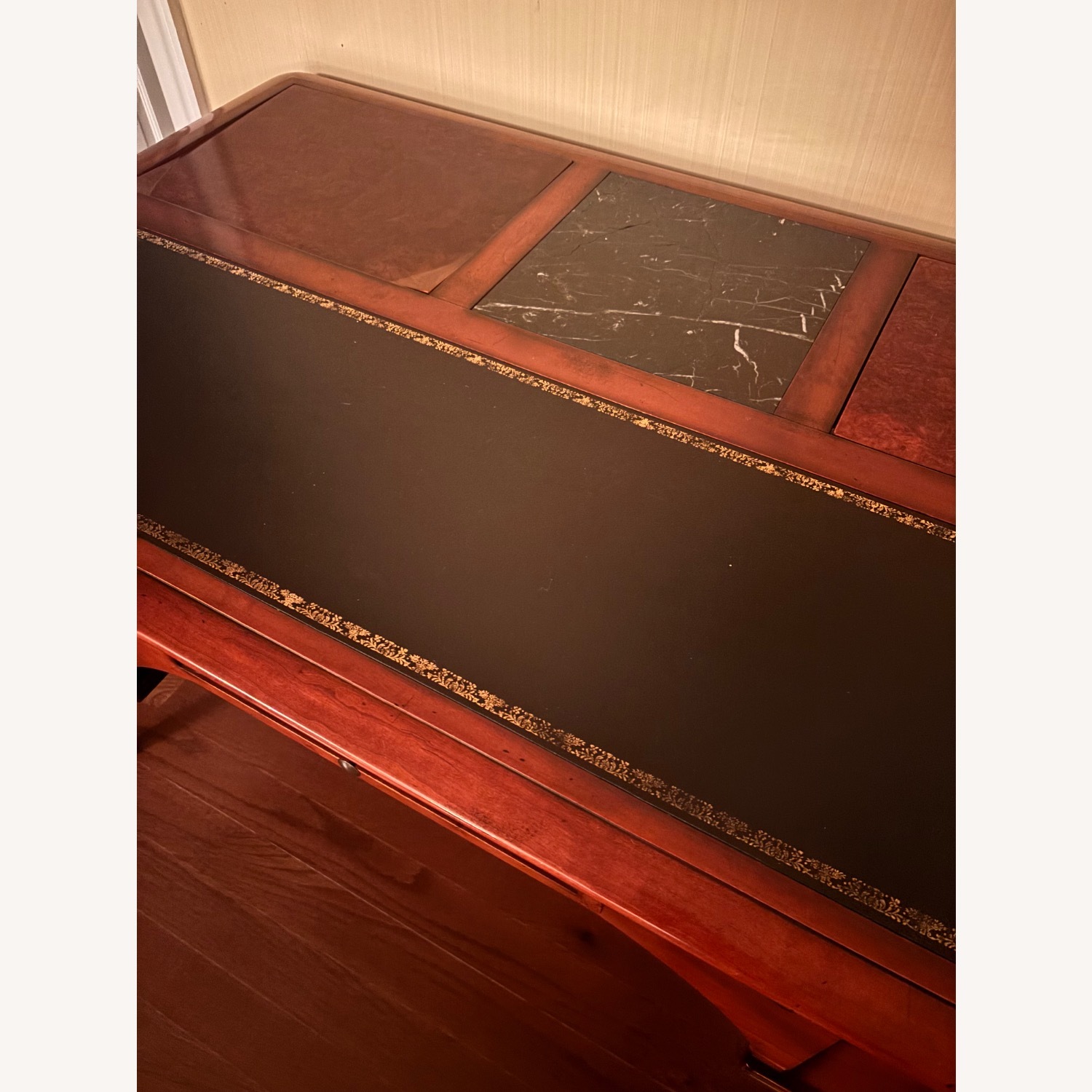 Vintage/Antique Dark Brown Wood Desk - image-6