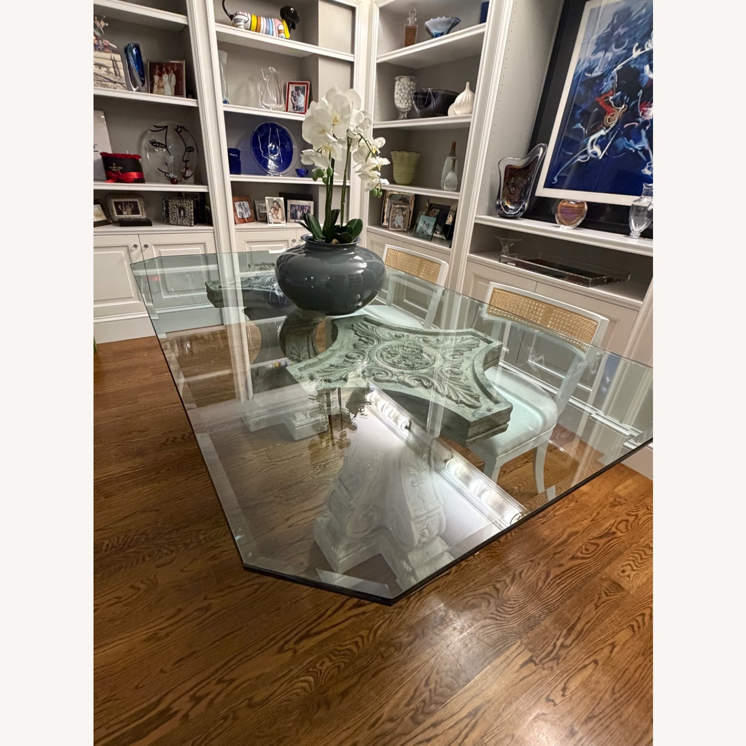 Century Furniture Natural Glass Dining Table - image-6