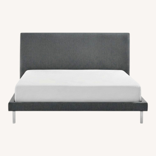 Used Room & Board Ella Mid-Century Modern King Bed Frame for sale on AptDeco