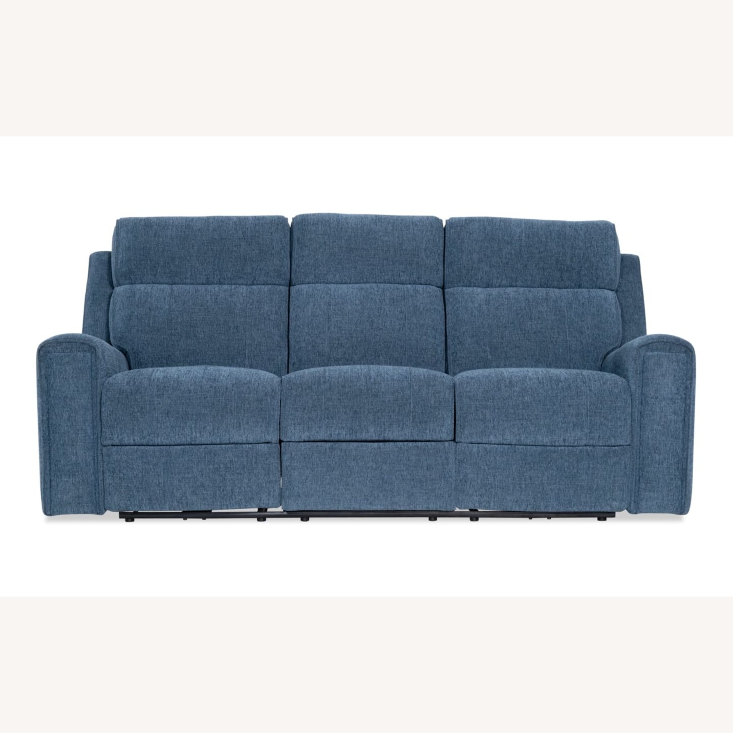 Bob's Discount Athens Blue Fabric Sofa - image-4