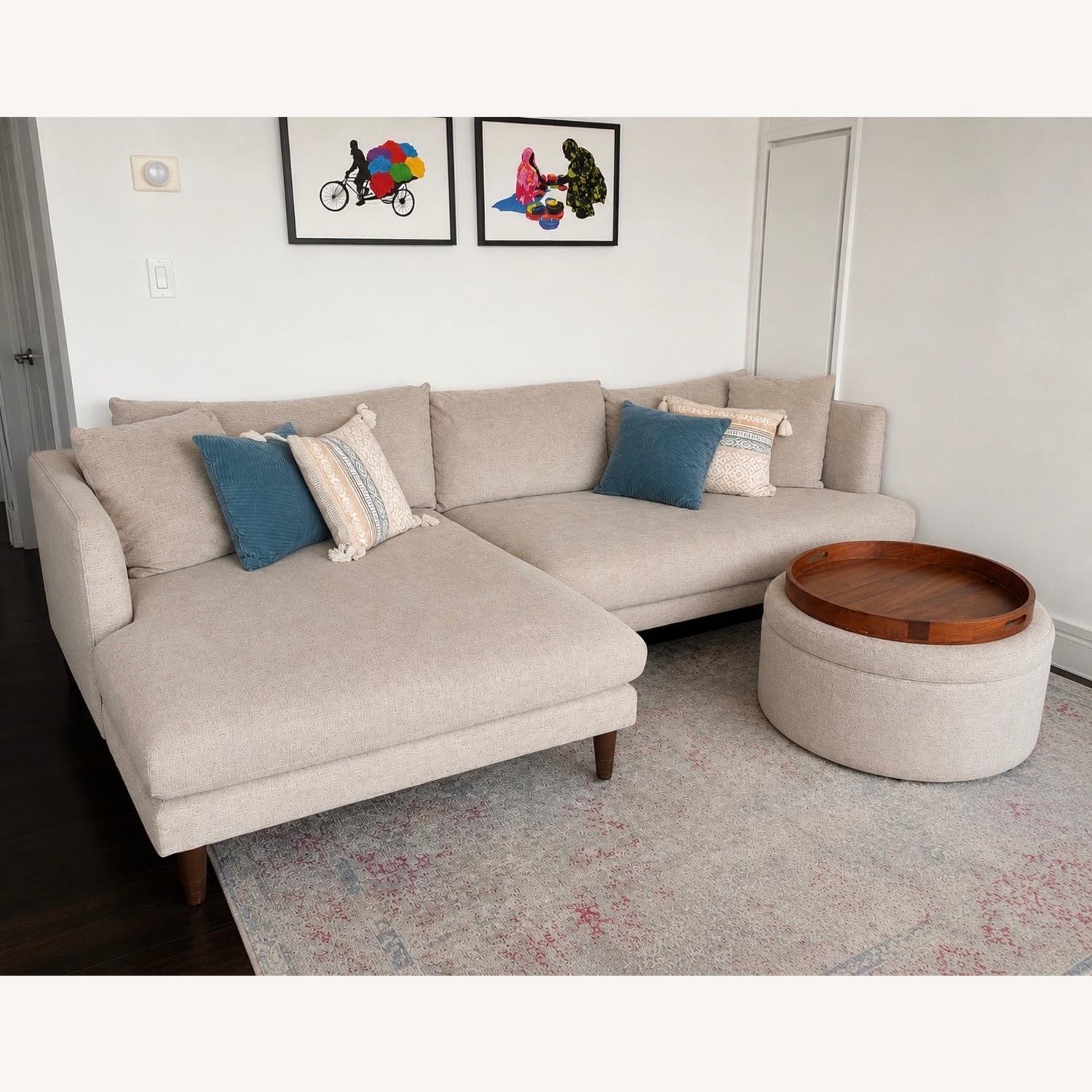 Joybird Lewis Sectional, Merit Dove Color - image-3