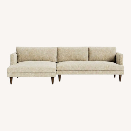 Used Joybird Lewis Sectional, Merit Dove Color for sale on AptDeco