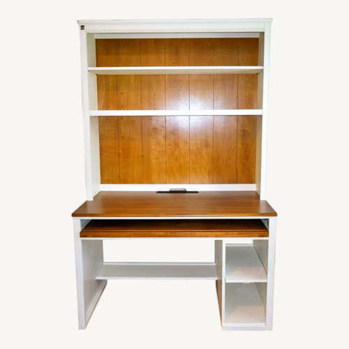 Used Ethan Allen Cottage White Wood Desk for sale on AptDeco