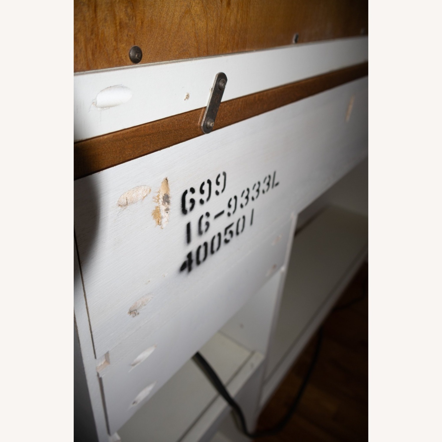Ethan Allen Cottage White Wood Desk - image-4