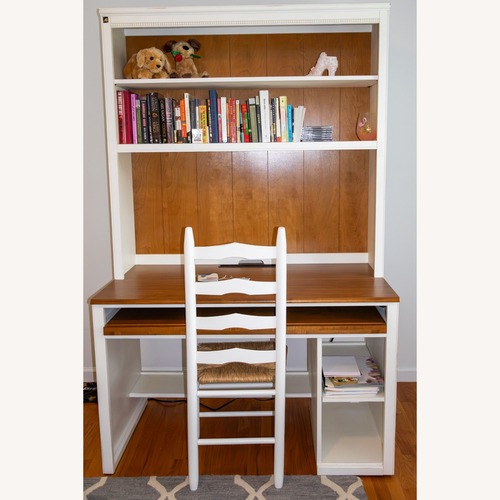 Used Ethan Allen Cottage White Wood Desk for sale on AptDeco