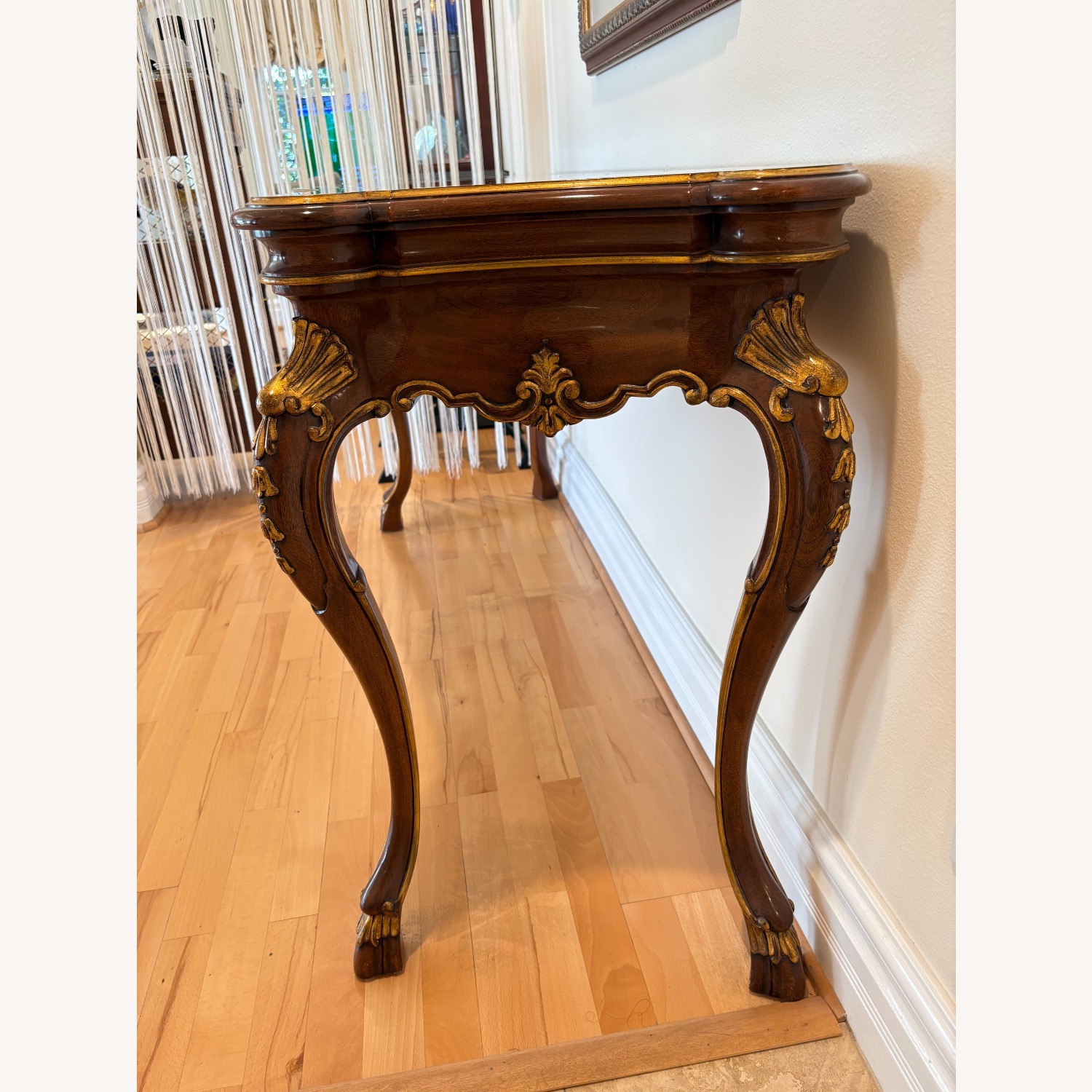 Karges Furniture Dark Brown Wood Side Table - image-2
