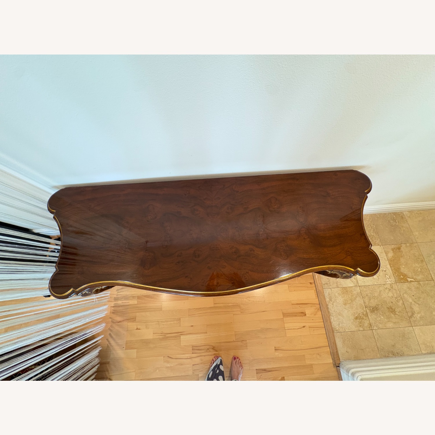 Karges Furniture Dark Brown Wood Side Table - image-4