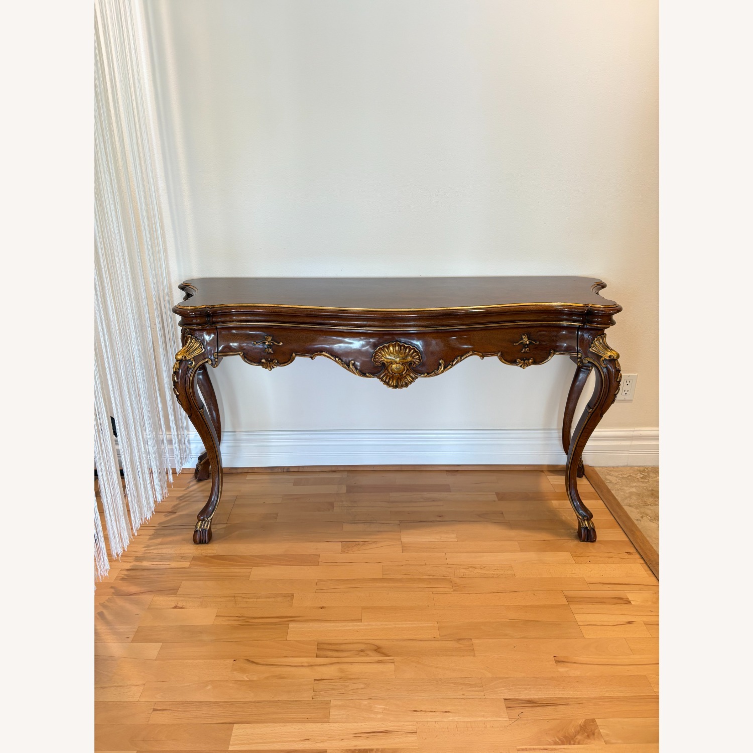 Karges Furniture Dark Brown Wood Side Table - image-1