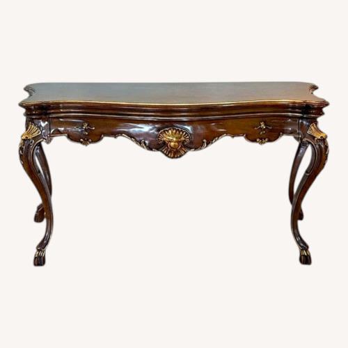 Used Karges Furniture Dark Brown Wood Side Table for sale on AptDeco