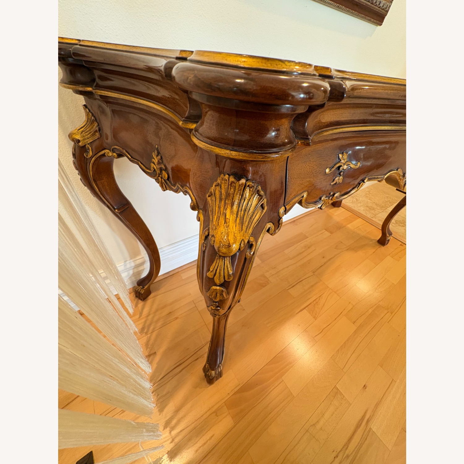 Karges Furniture Dark Brown Wood Side Table - image-3