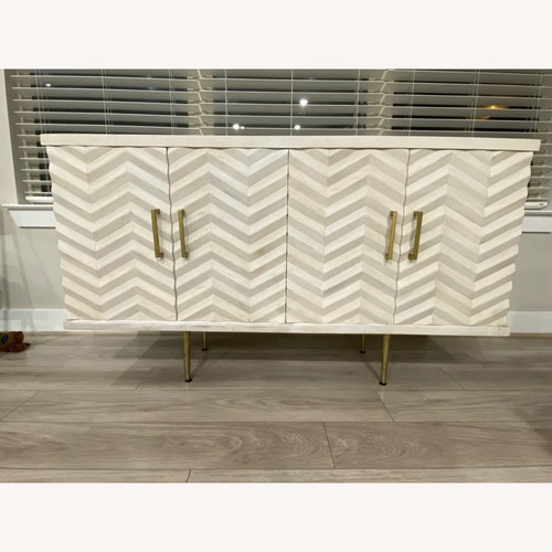 Used Lowe's Wood Sideboard for sale on AptDeco