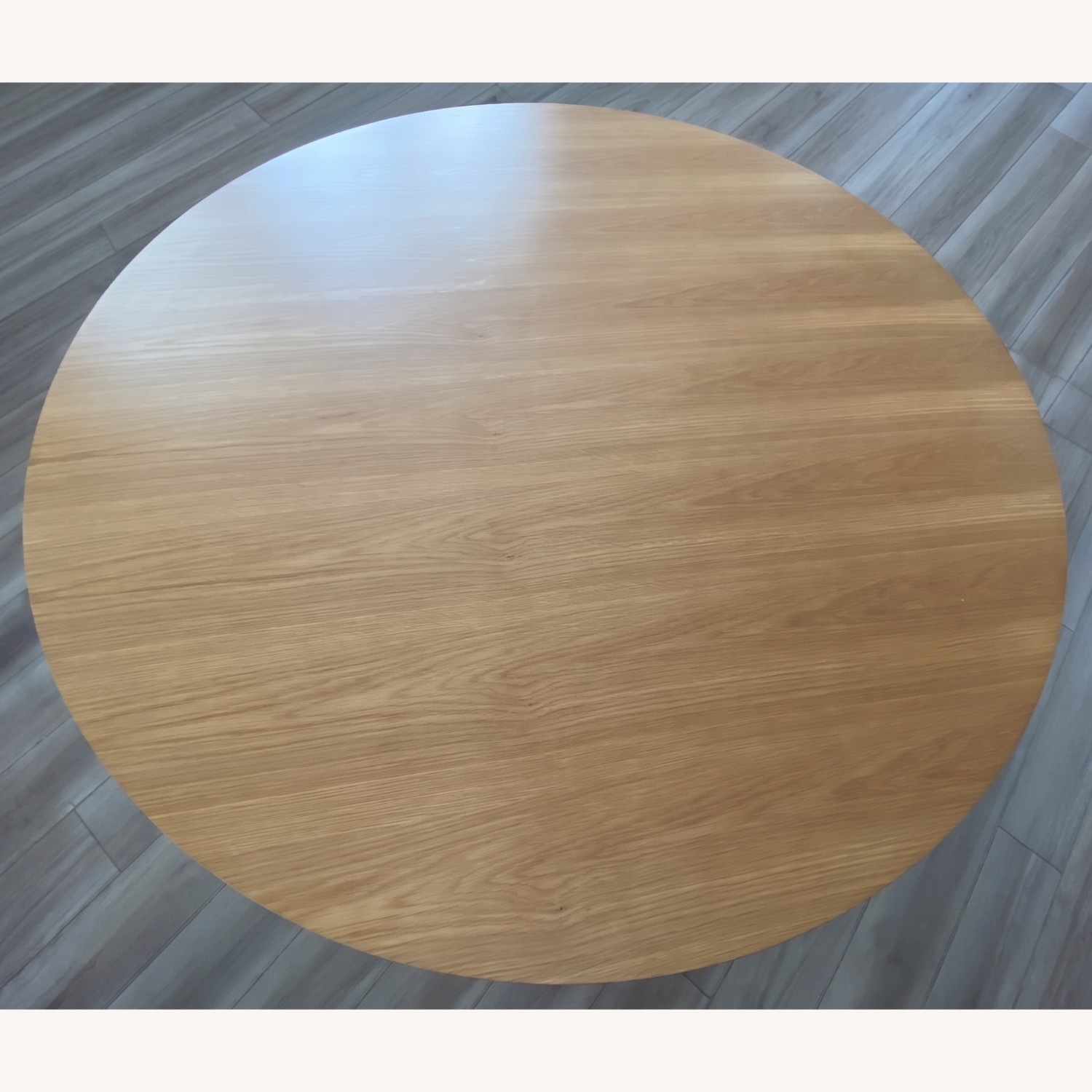 Wood Dining Table with Geometric Metal Legs - image-3
