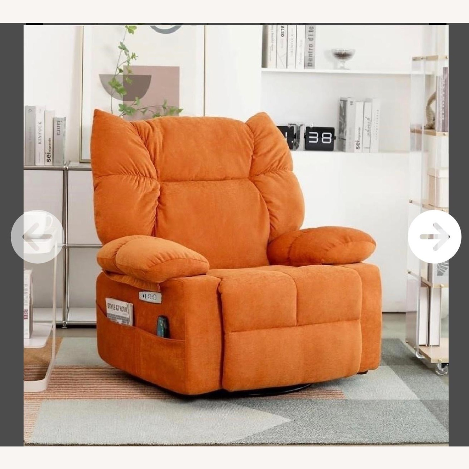 Amazon Orange Recliner - image-3