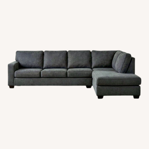 Used Ashley’s Charcoal Grey Sectional  for sale on AptDeco