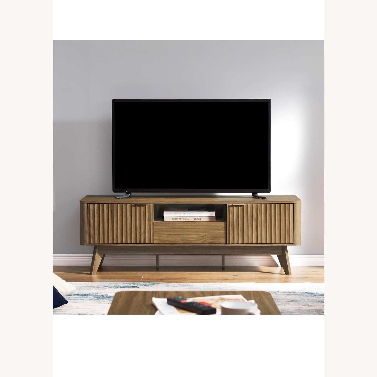 Dark Brown Media Storage - image-1