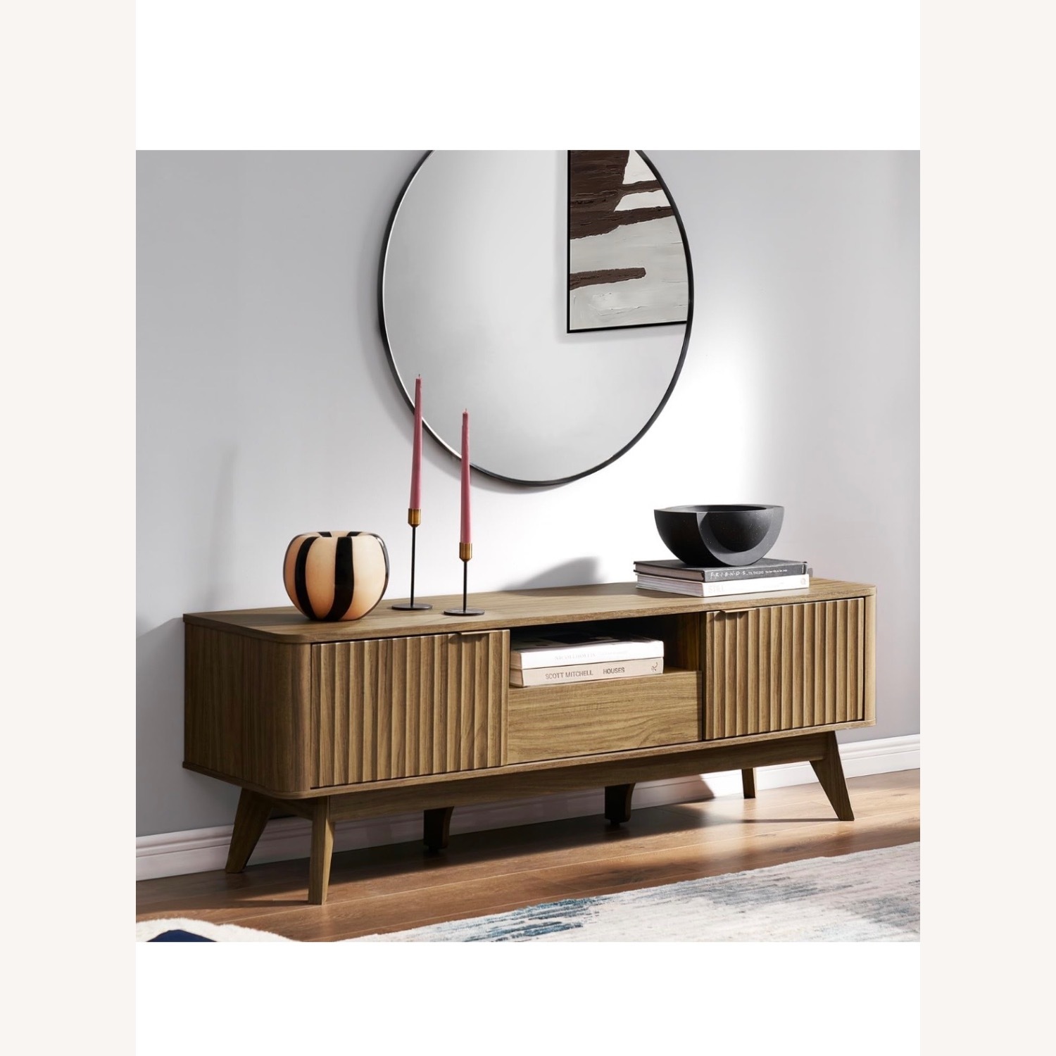 Dark Brown Media Storage - image-2