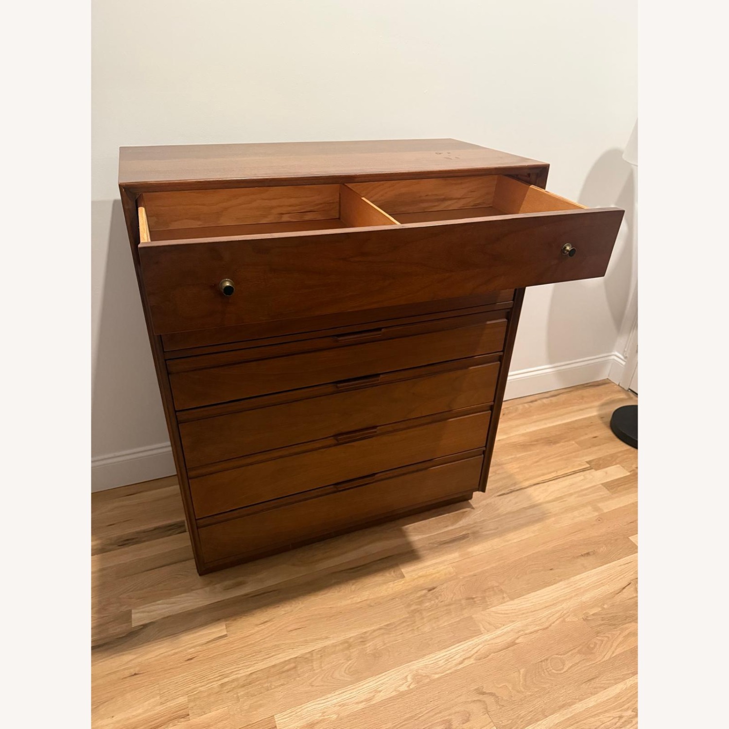 Vintage/Antique Dark Brown Wood Dresser - image-5