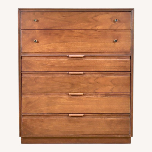 Used Vintage/Antique Dark Brown Wood Dresser for sale on AptDeco