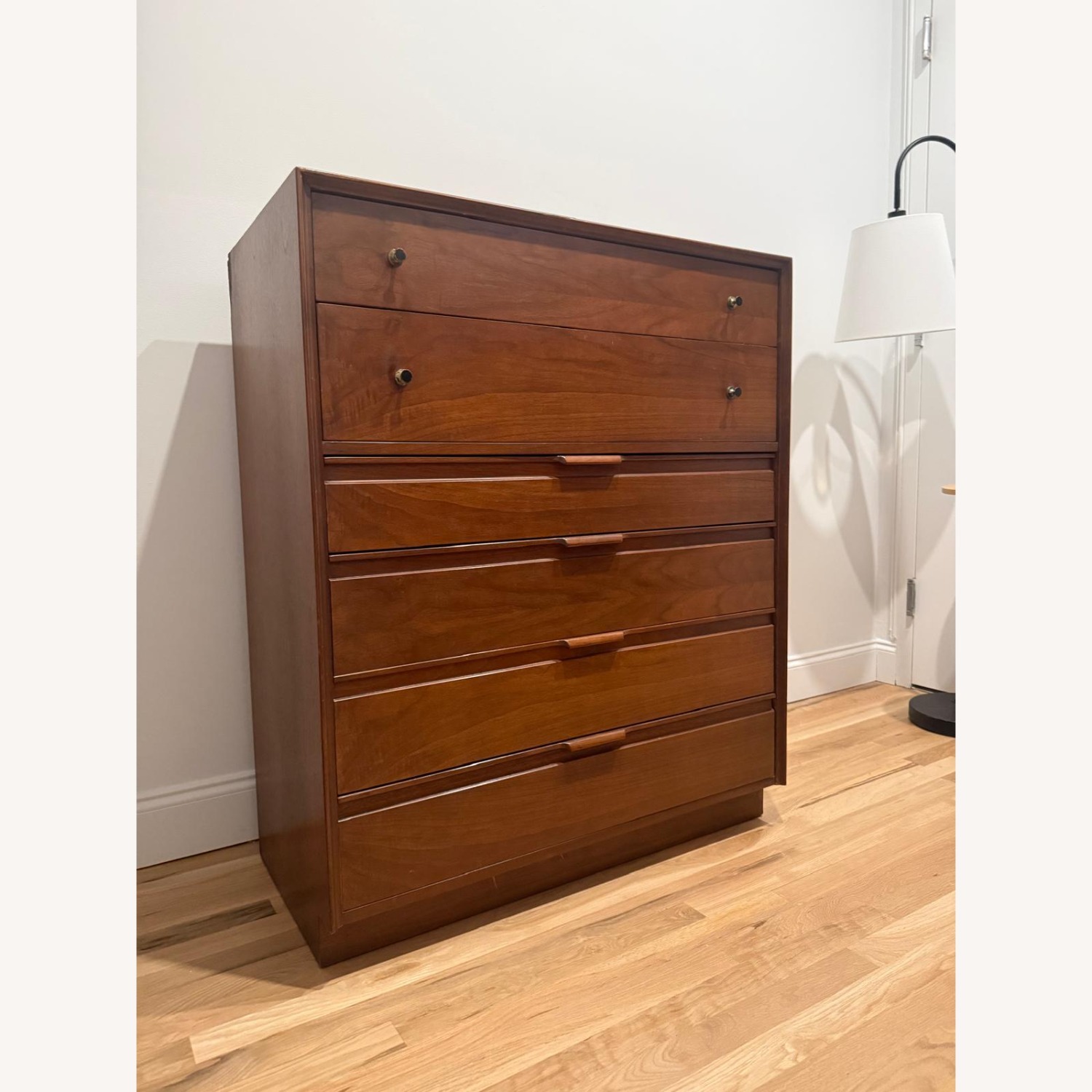 Vintage/Antique Dark Brown Wood Dresser - image-2