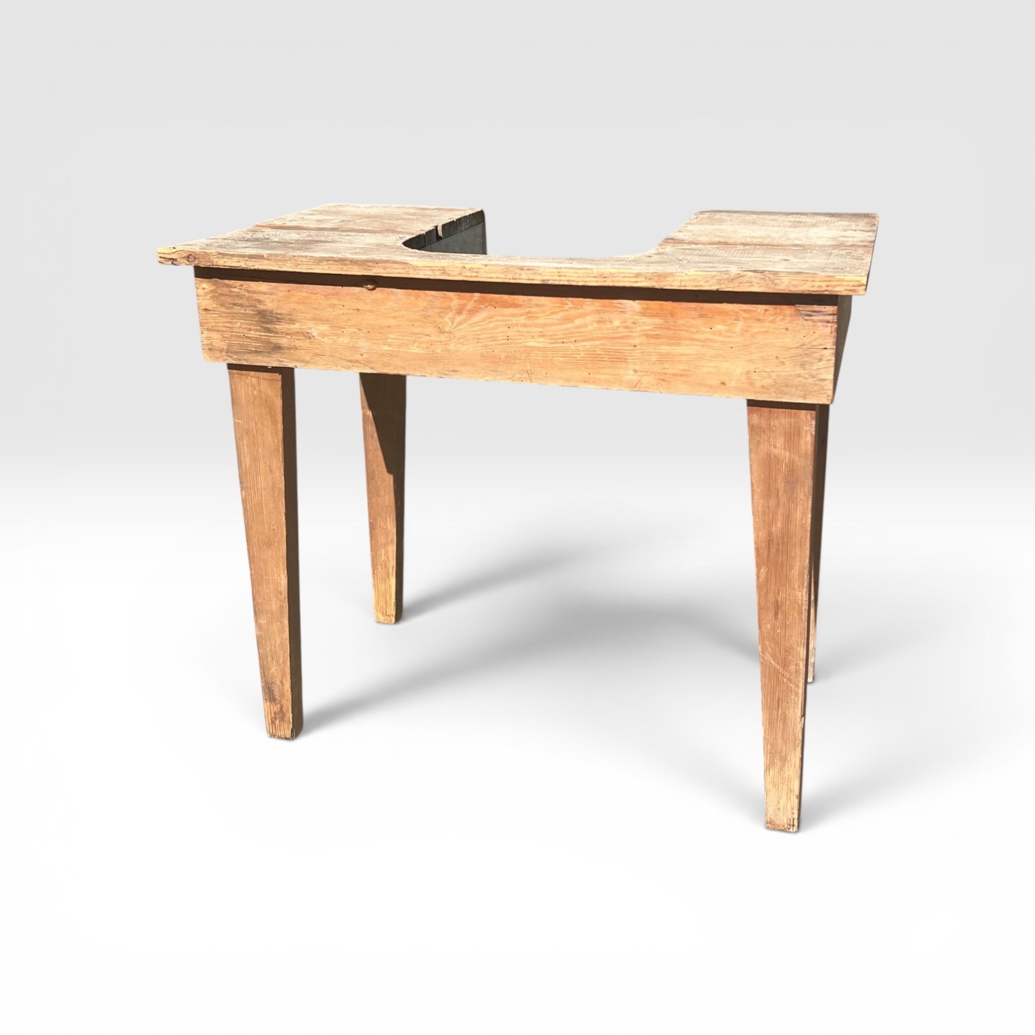 Dough Trough Table Oak/Pine Primitive Naive Rustic - image-2
