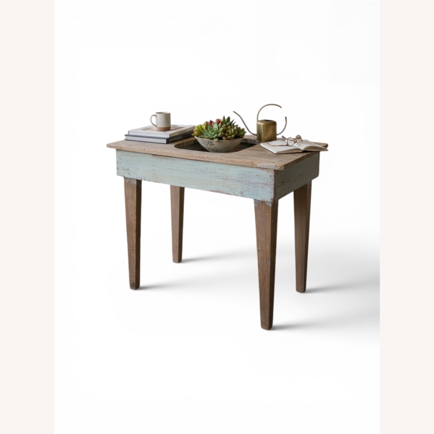 Dough Trough Table Oak/Pine Primitive Naive Rustic - image-5