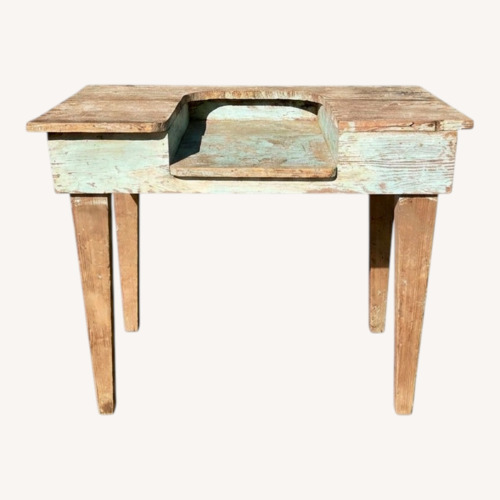 Used Dough Trough Table Oak/Pine Primitive Naive Rustic for sale on AptDeco