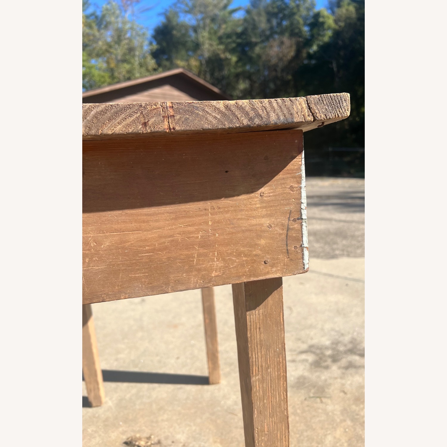 Dough Trough Table Oak/Pine Primitive Naive Rustic - image-9