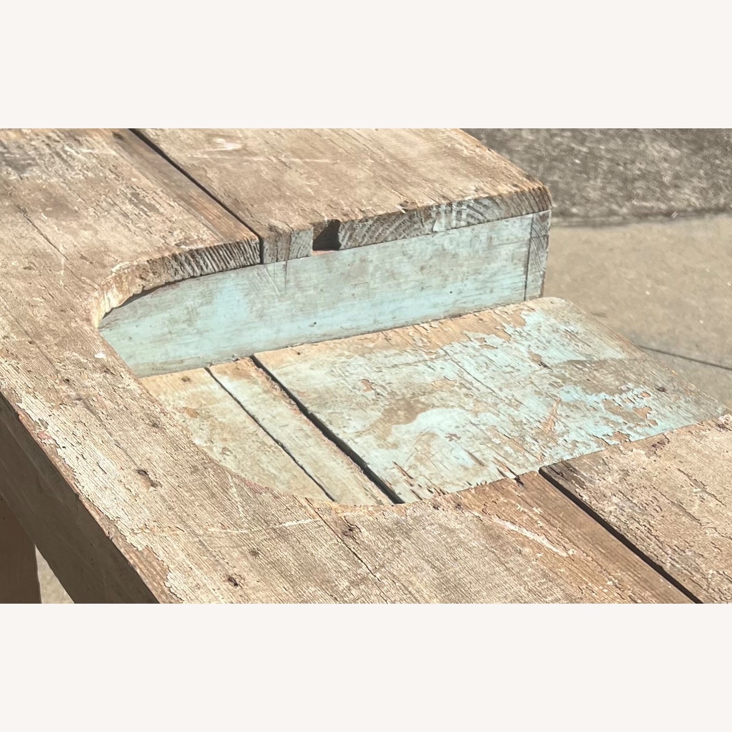 Dough Trough Table Oak/Pine Primitive Naive Rustic - image-8