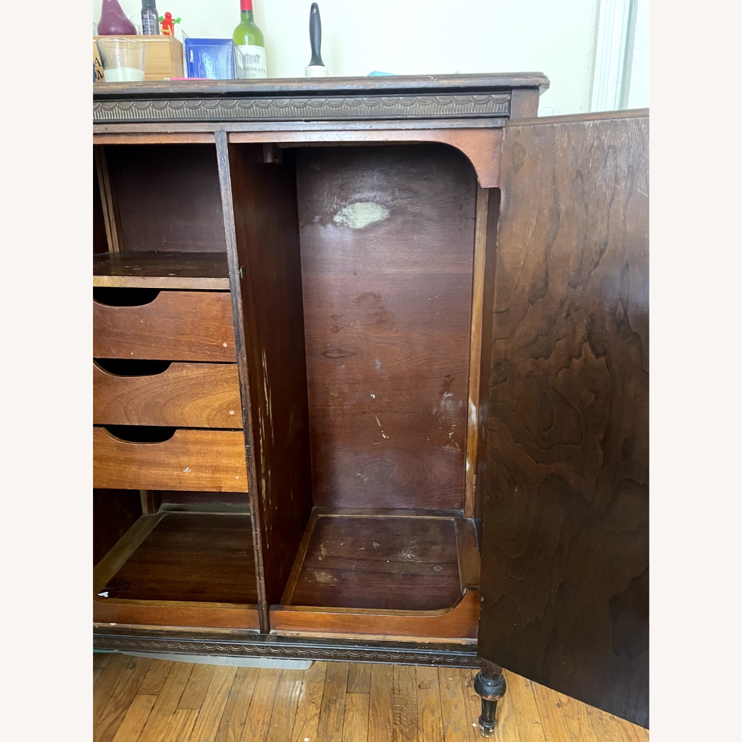 Antique Wooden Chiffarobe - image-2